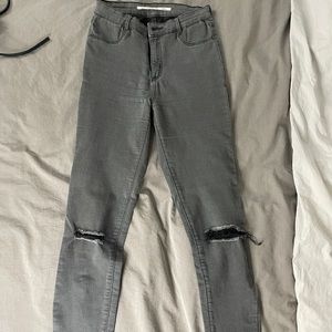 ZARA ripped skinny jeans